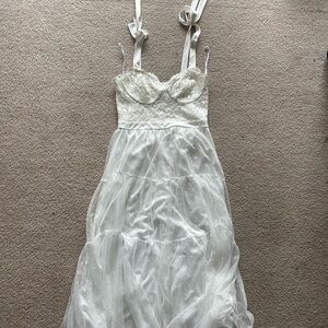 Lulu's White Lace Wedding Dress